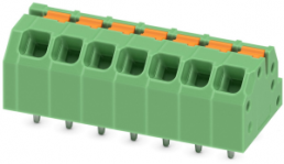 Leiterplattenklemme, 7-polig, RM 3.5 mm, 0,2-1,5 mm², 16 A, Federklemmanschluss, grün, 1861988