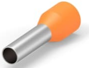 Isolierte Aderendhülse, 4,0 mm², 17 mm/10 mm lang, orange, 2-966292-4
