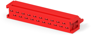 Stiftleiste, 20-polig, RM 1.27 mm, gerade, rot, 2-215083-0
