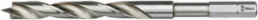HSS-Holzspiralbohrer-Bit, Ø 10 mm, 1/4" Bit, 120 mm, Spirallänge 70 mm, DIN 1173-D, 05104605001
