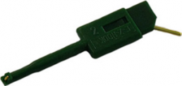 Miniatur-Klemmprüfspitze, grün, max. 1 mm, L 35 mm, CAT O, Stift 0,64 mm, KLEPS 064 PCH GN