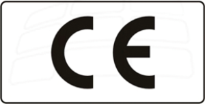 CE-Zeichen, Text: "CE", (L x B) 9 x 13 mm, Kunststoff, 8-1768016-0