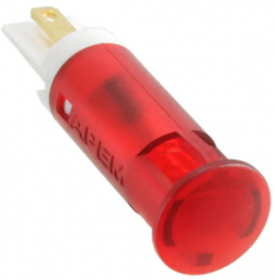 LED-Signalleuchte, 24 V (DC), rot, 0.1 cd, Einbau-Ø 10 mm, LED Anzahl: 1