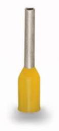 Isolierte Aderendhülse, 0,25 mm², 10 mm/6 mm lang, gelb, 216-321
