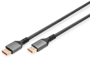 DisplayPort Anschlusskabel 16K 2.1, 80 Gbps, 1 m, schwarz, DB-340111-010-S