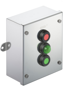 Klippon Control Station, 2 Drucktaster grün/rot, 1 Leuchtmelder grün, 2 Öffner + 2 Schließer, 1537340000