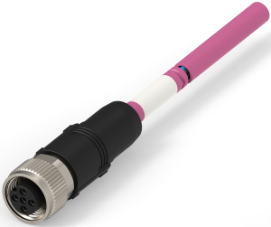 Sensor-Aktor Kabel, M12-Kabeldose, gerade auf offenes Ende, 5-polig, 8 m, PUR, violett, 4 A, TAA753A5501-080