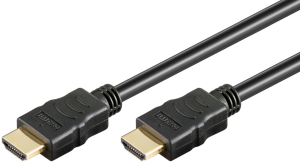 HDMI Kabel High Speed mit Ethernet, schwarz, 1 m, ICOC-HDMI-4-010
