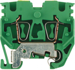 Schutzleiter-Reihenklemme, Federzuganschluss, 0,5-2,5 mm², 2-polig, 24 A, 8 kV, gelb/grün, 1712810000