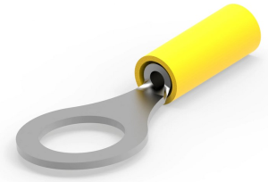 Isolierter Ringkabelschuh, 0,12-0,40 mm², AWG 26 bis 22, 4.82 mm, gelb