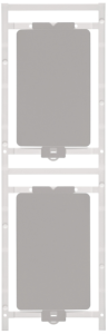 Polyamid Gerätemarkierer, (L x B) 85 x 54 mm, grau, 10 Stk