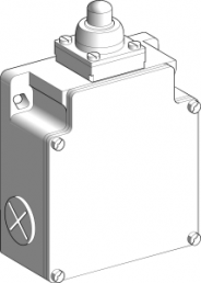 Schalter, 2-polig, 1 Schließer + 1 Öffner, Kuppenstößel, Schraubanschluss, IP66, XCKML110
