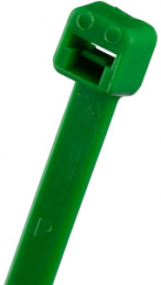 Kabelbinder, lösbar, Nylon, (L x B) 188 x 4.8 mm, Bündel-Ø 1.5 bis 47.8 mm, grün, -60 bis 85 °C