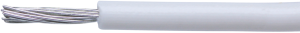 PVC-Schaltlitze, hochflexibel, LiYv, 0,14 mm², AWG 26, weiß, Außen-Ø 1,1 mm