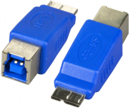 USB3.0-Adapter, Buchse B - Stecker Micro-B, blau, EB549