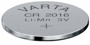 Lithium-Knopfzelle, CR2016, 3 V, 90 mAh