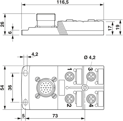 1692404 Phoenix Contact Sensor-Aktor Verteilerboxen Bild 2