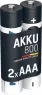 5030982 Ansmann Rundzellen-Akkus, 9V-Block-Akkus