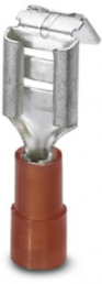 Isolierte Flachsteckhülse mit Abzweig, 6,3 x 0,8 mm, 0,5-1,5 mm², AWG 20-16, Messing, rot, 3240529