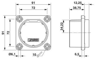 1623496 Phoenix Contact Rahmen für Steckdosen und mehr Zubehör Bild 2