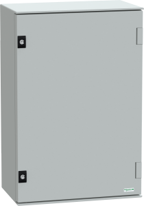 Schaltschrank, (H x B x T) 647 x 436 x 250 mm, IP66, Polyester, lichtgrau, NSYPLM64G