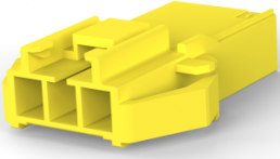 Buchsengehäuse, 3-polig, RM 3.96 mm, gerade, gelb, 176293-4