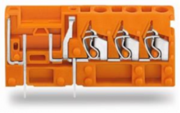 Leiterplattenklemme, 1-polig, RM 5.08 mm, 0,08-2,5 mm², 16 A, Käfigklemme, orange, 742-168