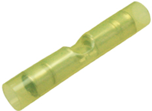 Stoßverbinder mit Isolation, 3,0-6,0 mm², AWG 12 bis 10, gelb, 42.06 mm