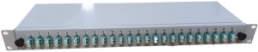 Breakoutbox, OM2 multimode, 24 x LC Duplex, (B x H x T) 482 x 44 x 170 mm, grau, B65901.24
