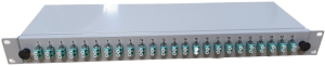 Breakoutbox, OM2 multimode, 12 x LC Duplex, (B x H x T) 482 x 44 x 170 mm, grau, B65901.12