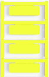 Polyamid Gerätemarkierer, (L x B) 49 x 15 mm, gelb, 40 Stk