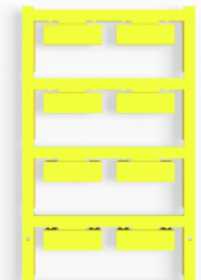 Polyamid Gerätemarkierer, (L x B) 26 x 9 mm, gelb, 80 Stk