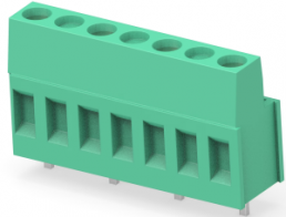 Leiterplattenklemme, 4-polig, RM 10 mm, 0,05-3 mm², 24 A, Käfigklemme, grün, 282858-4