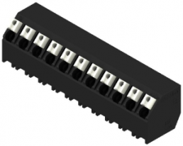 Leiterplattenklemme, 11-polig, RM 5 mm, 0,13-1,5 mm², 12 A, Federklemmanschluss, schwarz, 1884670000