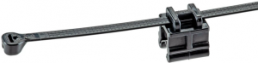 Kantenclip, max. Bündel-Ø 51 mm, Nylon/Stahl verzinkt, schwarz, (L x B x H) 203 x 13.7 x 17 mm