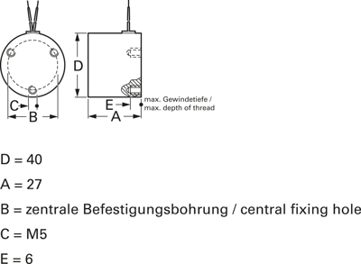 HT-D40-F-24VDC 100% ED Kendrion Kuhnke Haftmagnete Bild 3