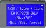 EA DIP205B-6NLW DISPLAY VISIONS LCD-Module