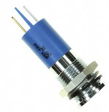 LED-Signalleuchte, 24 V (DC), blau, 100 mcd, Einbau-Ø 19 mm, RM 1.25 mm, LED Anzahl: 1