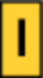 Polyamid Kabelmarkierer, Aufdruck "I", (L x B x H) 3 x 5.5 x 5 mm, max. Bündel-Ø 2.2 mm, gelb, 561-00094
