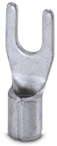 Unisolierter Gabelkabelschuh, 2,6-6,0 mm², AWG 12 bis 10, M4, metall