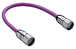 Sensor-Aktor Kabel, M23-Kabelstecker, gerade auf M23-Kabeldose, gerade, 9-polig, 0.3 m, PUR, violett, 934636655