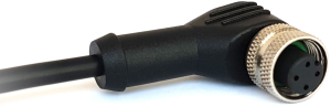 Sensor-Aktor Kabel, M12-Kabeldose, abgewinkelt auf offenes Ende, 5-polig, 1 m, PVC, schwarz, 4 A, PXPPVC12RAF05BCL010PVC
