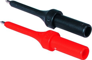 Prüfspitzensatz, Buchse 4 mm, starr, 1 kV, schwarz/rot, P01102123Z