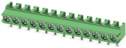 Leiterplattenklemme, 13-polig, RM 5 mm, 0,2-2,5 mm², 17.5 A, Schraubanschluss, grün, 1935420