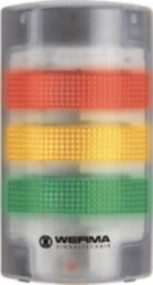 LED-Signalsäule Werma FlatSIGN 691, rot/gelb/grün, 24 VDC, PC/ABS
