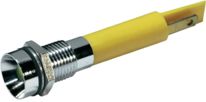 LED-Signalleuchte, 230 V (AC), gelb, 10 mcd, Einbau-Ø 8 mm, LED Anzahl: 1