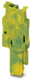 Stecker, Federzuganschluss, 0,08-4,0 mm², 1-polig, 24 A, 6 kV, gelb/grün, 3040708