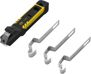 Sicherheits Abmantler für Flach-/Rundkabel, Leiter-Ø 4-70 mm, L 170 mm, 125 g, T1290