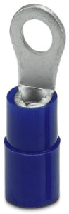 Isolierter Ringkabelschuh, 1,5-2,5 mm², AWG 16 bis 14, 3.7 mm, M3,5, blau