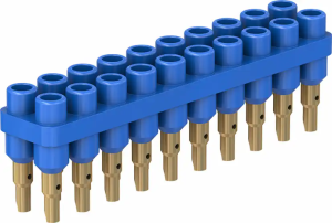 4.5 mm Buchsenleiste, Lötanschluss, blau, 63.9356-23